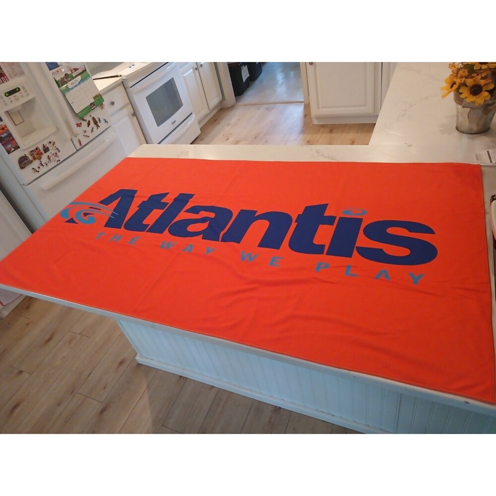 Vintage Atlantis Resort Bahamas Beach Towel OVERSIZED 62" x 31" New In Package